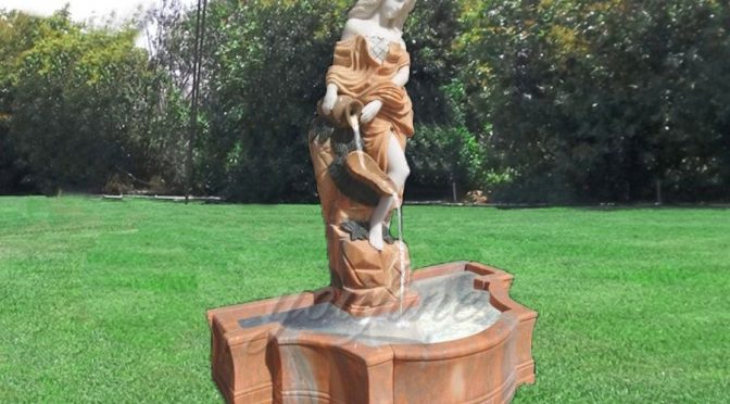 Beautiful Maiden Garden Marble Statue Water Fountains