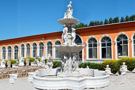 Carved Greek Statues Large Grand Marble Water Fountains